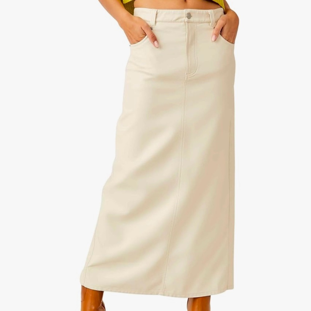 City Slicker Vegan Maxi Skirt